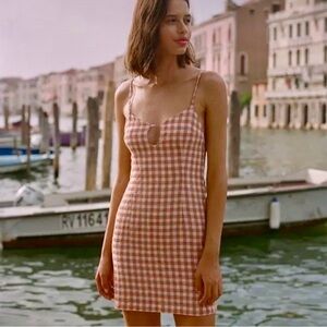 PALOMA WOOL Shiatsu Mini Dress in Orange (8/40)